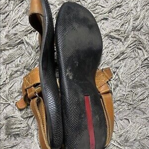 - PRADA Leather Open-Toe Adjustable Strap C Men's Sandals US. - Picture 7 of 7